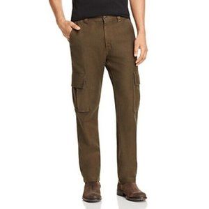 AG Slim Fit Cargo Pants In Dark Algae, Size 34x34